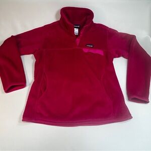 Patagonia Women's 1/4 Snap Fleece Pullover Polartec  - Bright Pink